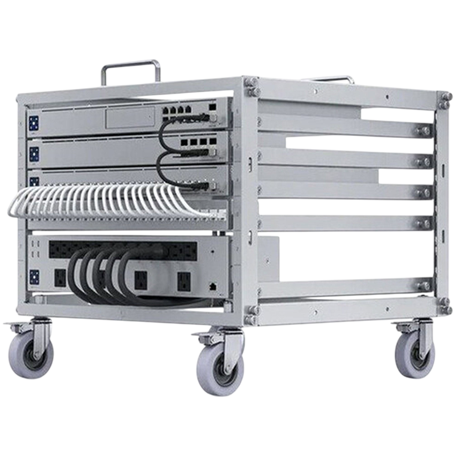 UniFi open frame 6U mobile rack, tool less