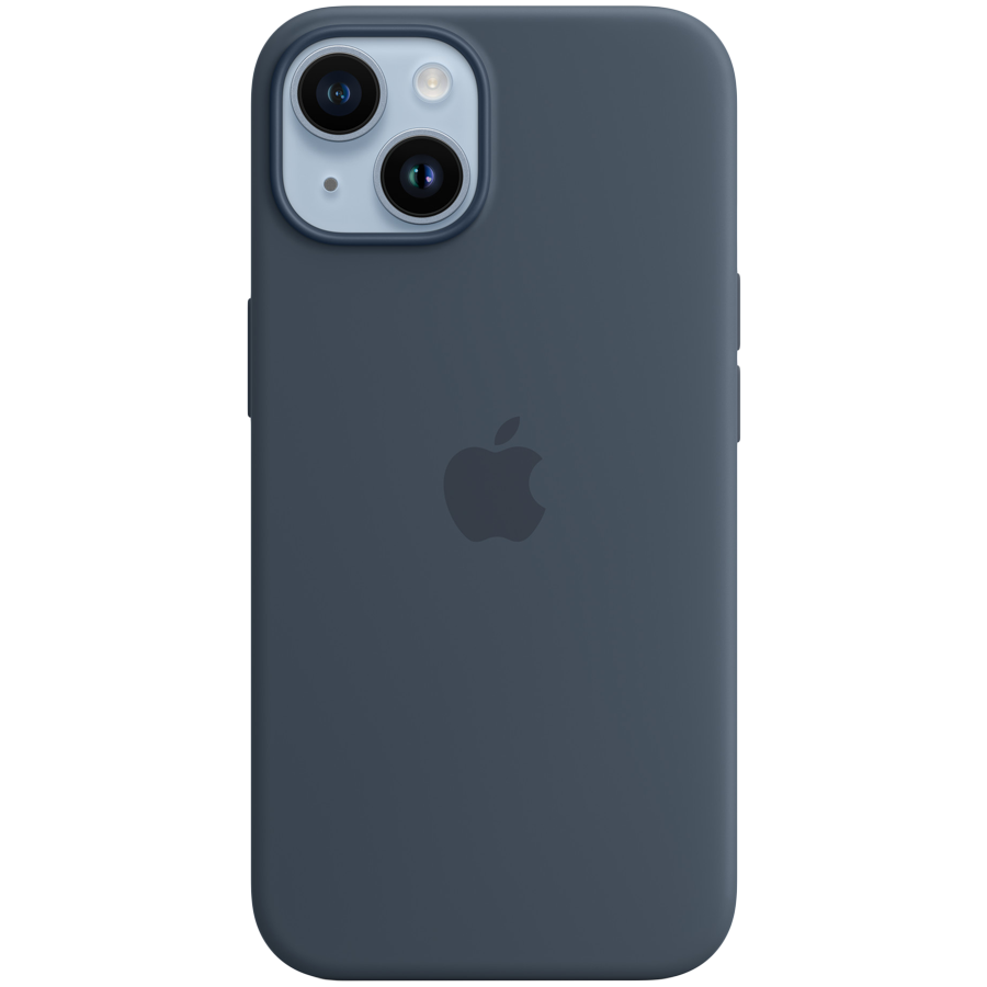iPhone 14 Silicone Case with MagSafe - Storm Blue,Model A2910