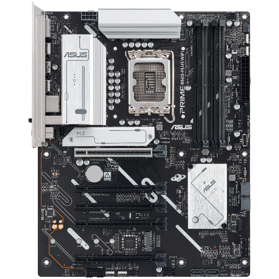 ASUS Main Board Desktop LGA1851 Intel B860 Chipset 4 x DIMM slots, max. 256GB, DDR5 1 x DisplayPort 1 x HDMI port 1 x Wi-Fi module 2 x M.2 slots 4 x SATA ATX Form Factor