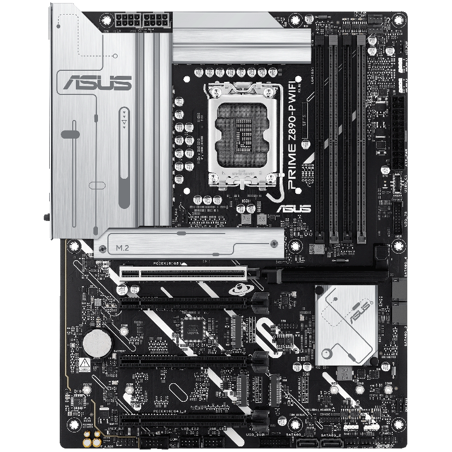 ASUS Main Board Desktop Intel Z890 Chipset 4 x DIMM slots, max. 256GB, DDR5 1 x DisplayPort1 x HDMITM port 1 x Wi-Fi module 4 x M.2 slots 4 x SATA ATX Form Factor