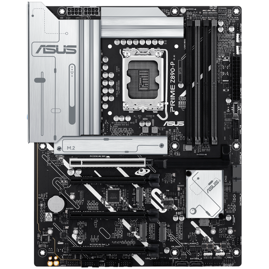 ASUS Main Board Desktop Intel Z890 Chipset 4 x DIMM slots, max. 256GB, DDR5 1 x DisplayPort1 x HDMITM port 1 x  4 x M.2 slots 4 x SATA ATX