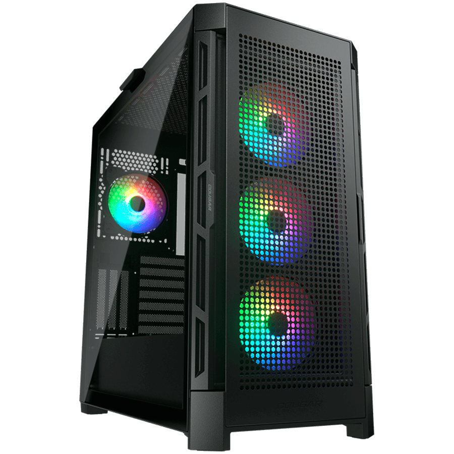 COUGAR AIRFACE PRO RGB PC Case, Mid Tower, Black