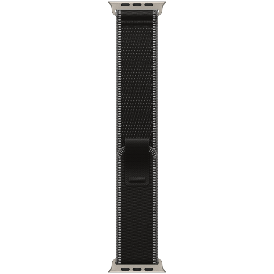 49mm Black/Charcoal Trail Loop - S/M - Natural Titanium Finish