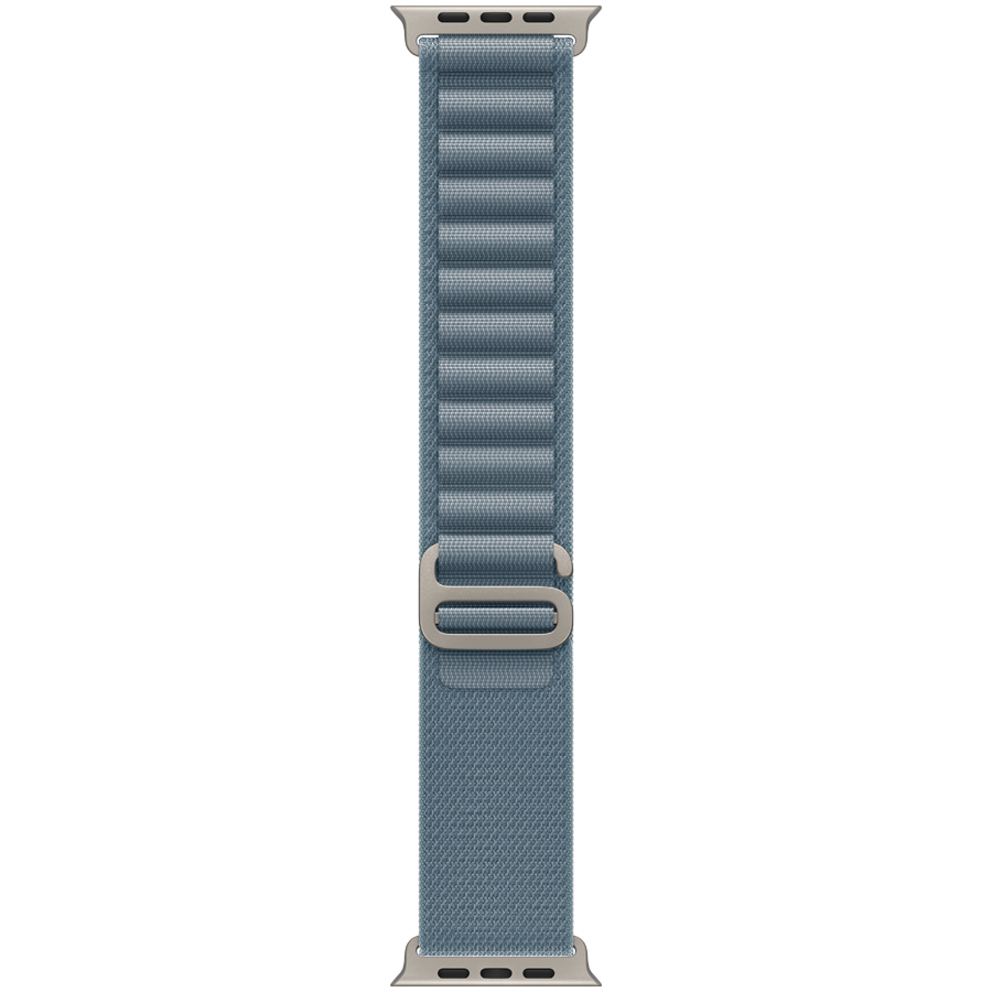 49mm Light Blue Alpine Loop - Small - Natural Titanium Finish