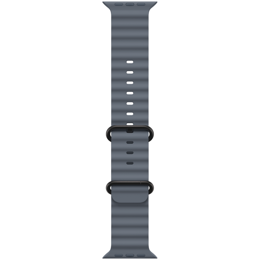 49mm Anchor Blue Ocean Band - Black Titanium Finish
