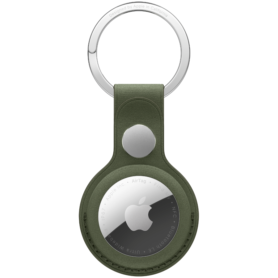 AirTag FineWoven Key Ring - Moss,Model A3363
