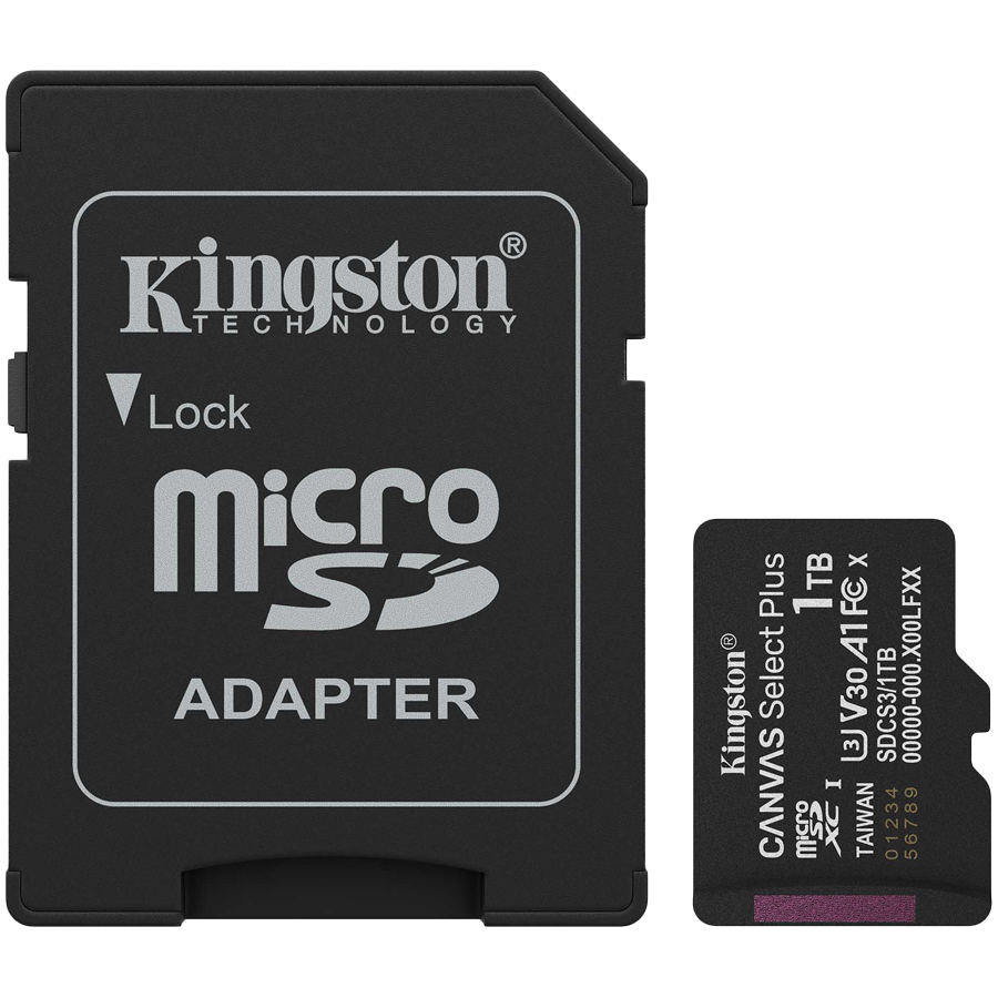 MEMORY MICRO SDXC 1TB UHS-I/W/ADAPTER SDCS3/1TB KINGSTON