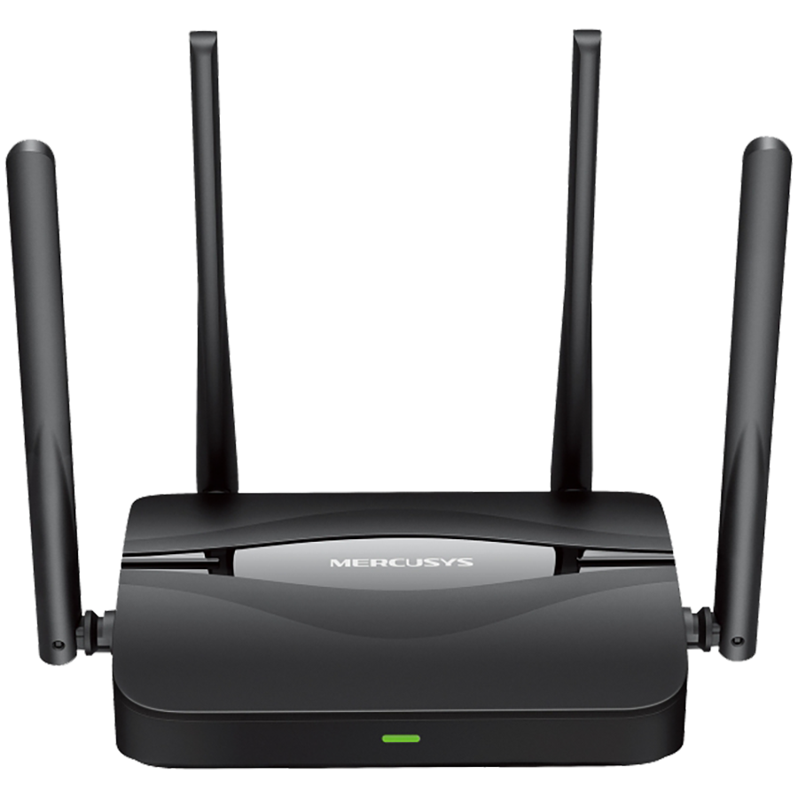 Mercusys MR25BE BE3600 Dual Band Wi-Fi 7 Router, 688 Mbps at 2.4 GHz + 2880 Mbps at 5 GHz, 4x Ext. Antennas, 3x G LAN Ports, 1x G WAN Port, MLO, 4096-QAM, OFDMA, HE160, MERCUSYS App, Router/Access Point Mode, MU-MIMO, WPA3, Guest Network
