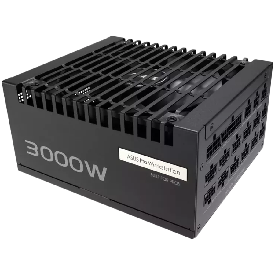 ASUS Pro WS 3000W Platinum modularni napajalnik, ATX 3.1 kompatibilen, PCIe Gen 5.1, 80 PLUS Platinum, 10 let garancije
