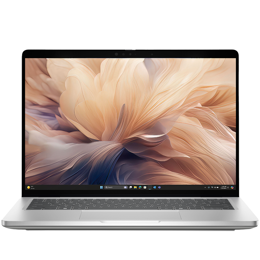 Dell Pro 14 PC14250, 14" FHD+ (1920x1200), Ultra 5 235U, 1x16GB DDR5, M.2 512GB SSD, Integrated GPU, WiFi 6E + BT 5.3,  FHD HDR+IR Cam, 2x USB 3.2, 1x USB C 3.2, 1x USB C THB4, RJ-45, Backlit kb, Ubunut, 3Yr