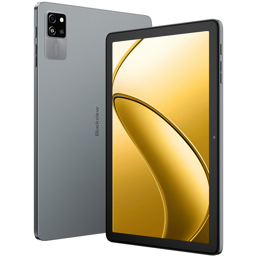 Blackview TAB60 WiFi6 10.1-inch HD+IPS 800x1280 60Hz 4GB/128GB A523 Octa-core 1.8GHz Camera Front 5MP Rear 8MP 5100mAh NO Charger Android 15 Volcano Grey