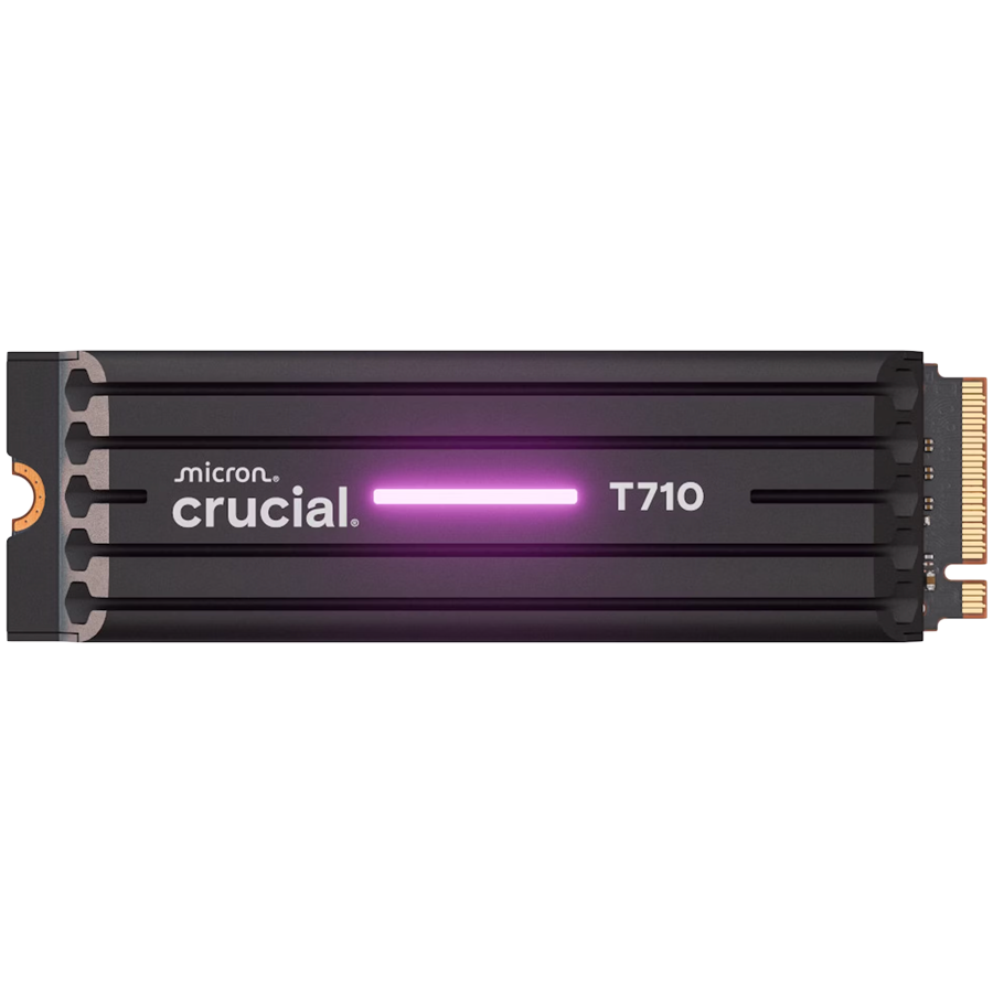 Crucial T710 2TB PCIe Gen5 NVMe M.2 2280 SSD disk s hladilnikom