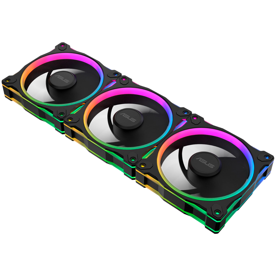 ASUS Prime MR120 ARGB Reverse ventilatorji, 3x 120mm PWM, črni