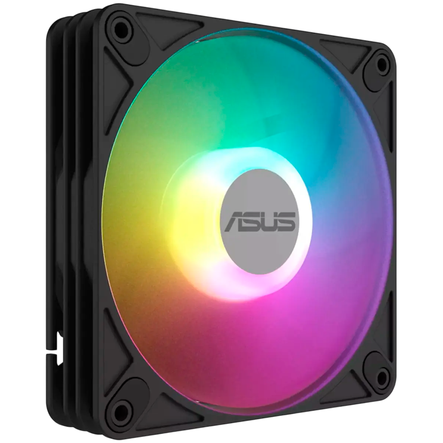 ASUS AR120 ARGB ventilator, 120mm PWM, črn, bulk