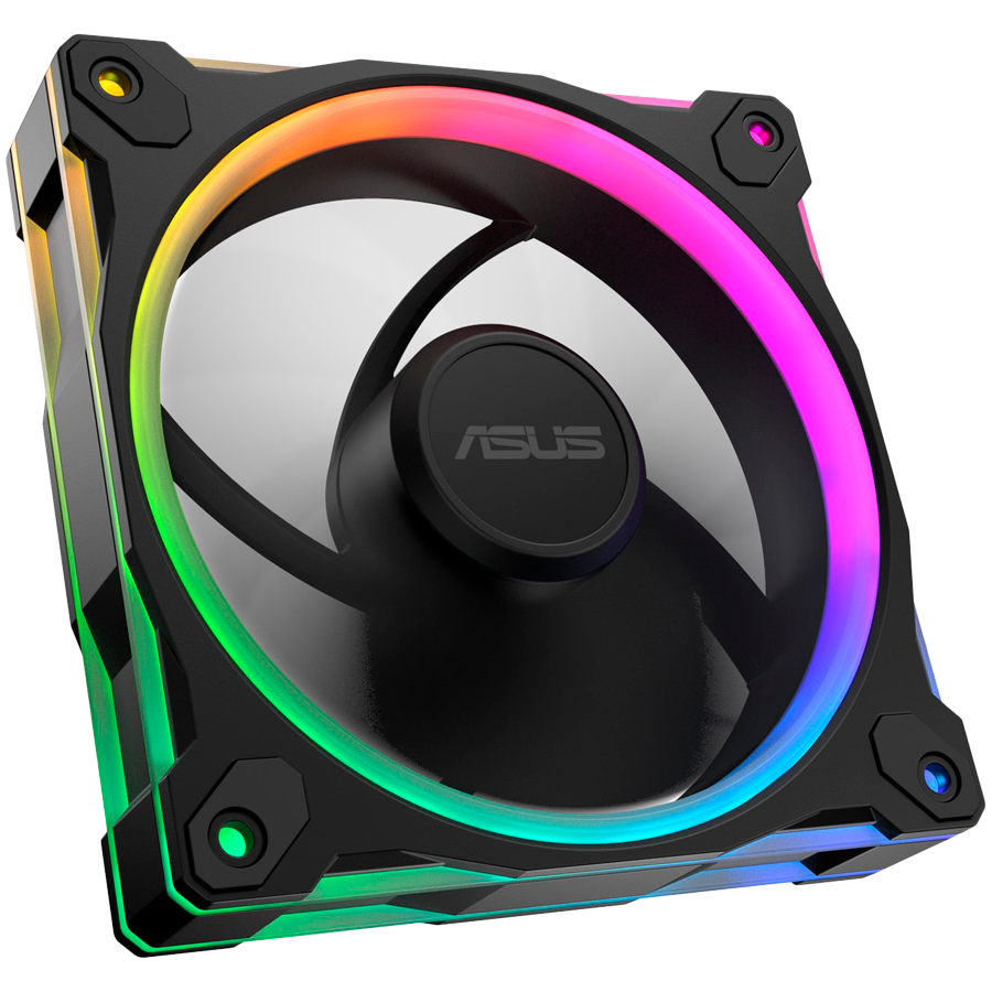 ASUS Prime MR120 ARGB ventilator, 120mm PWM, črn