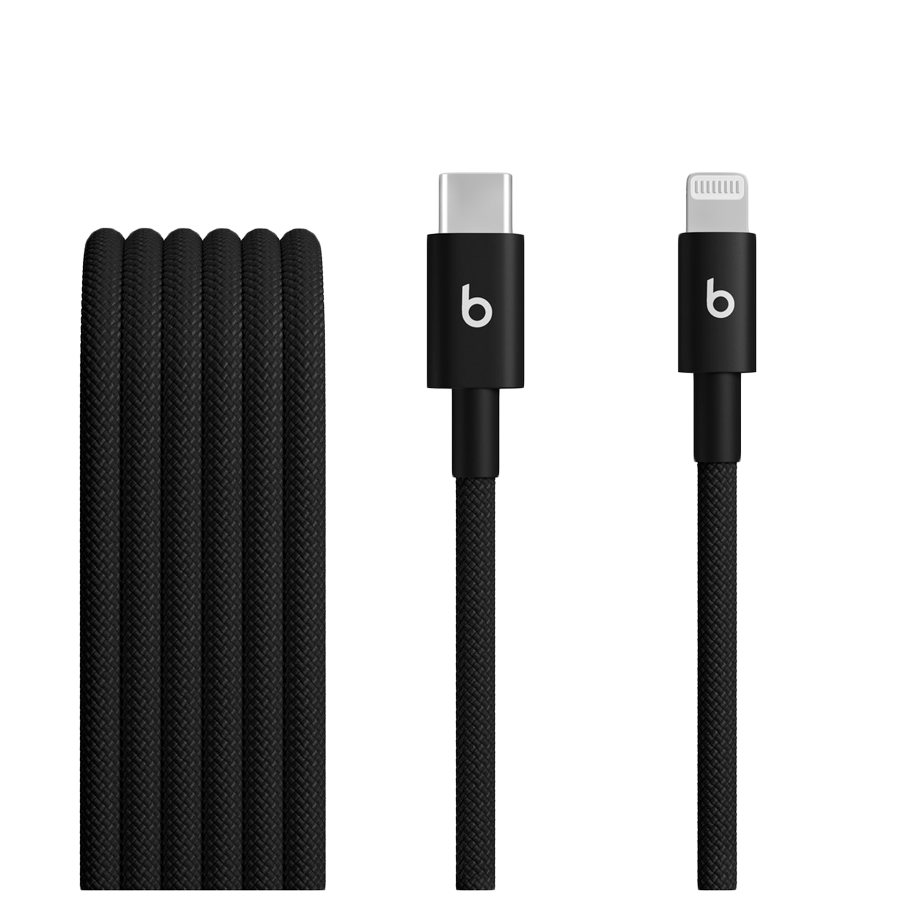 Beats USB-C to Lightning Woven Cable (1.5 m) - Bolt Black