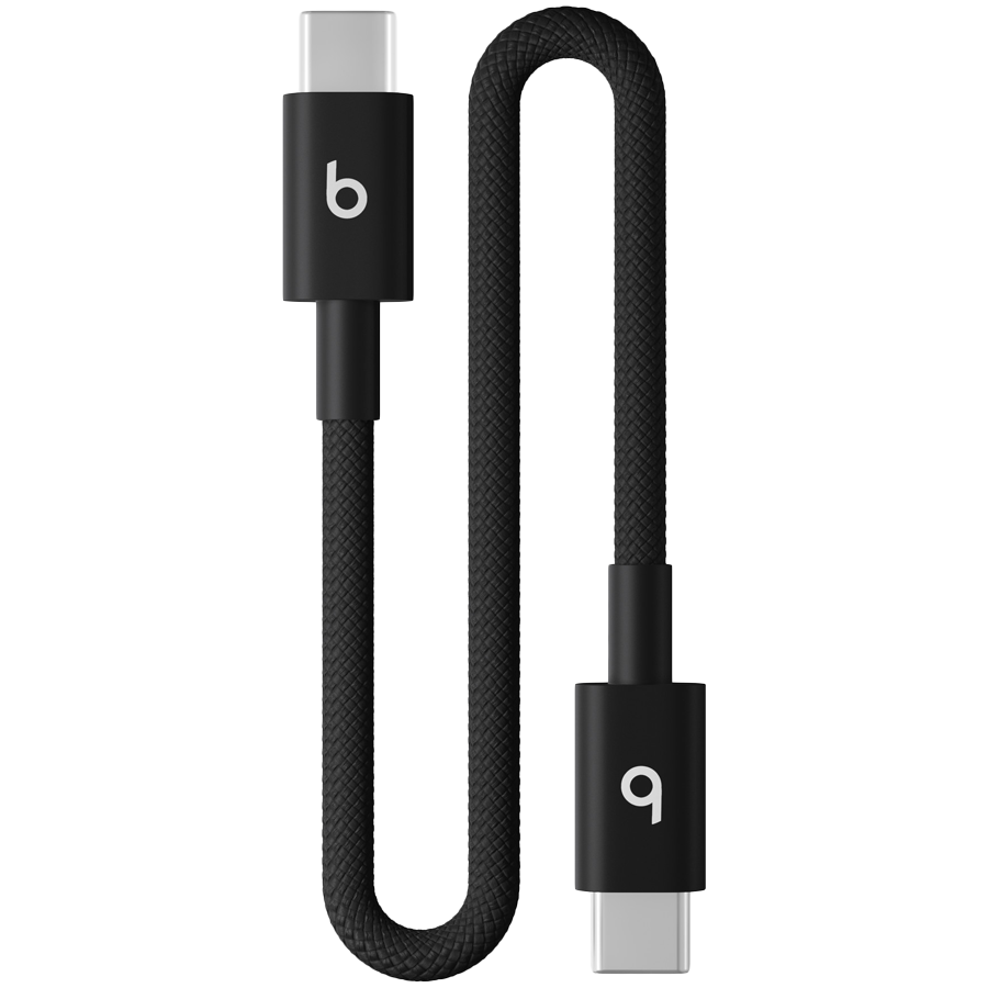 Beats USB-C to USB-C Woven Short Cable (20 cm) - Bolt Black