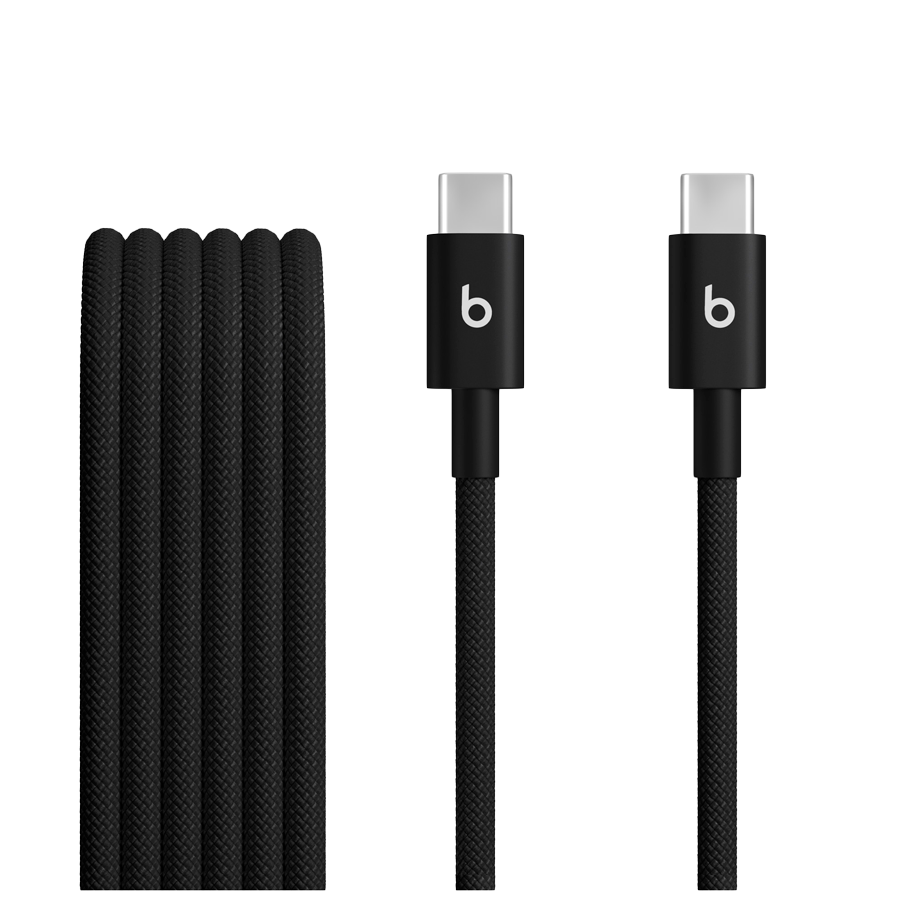 Beats USB-C to USB-C Woven Cable (1.5 m) - Bolt Black