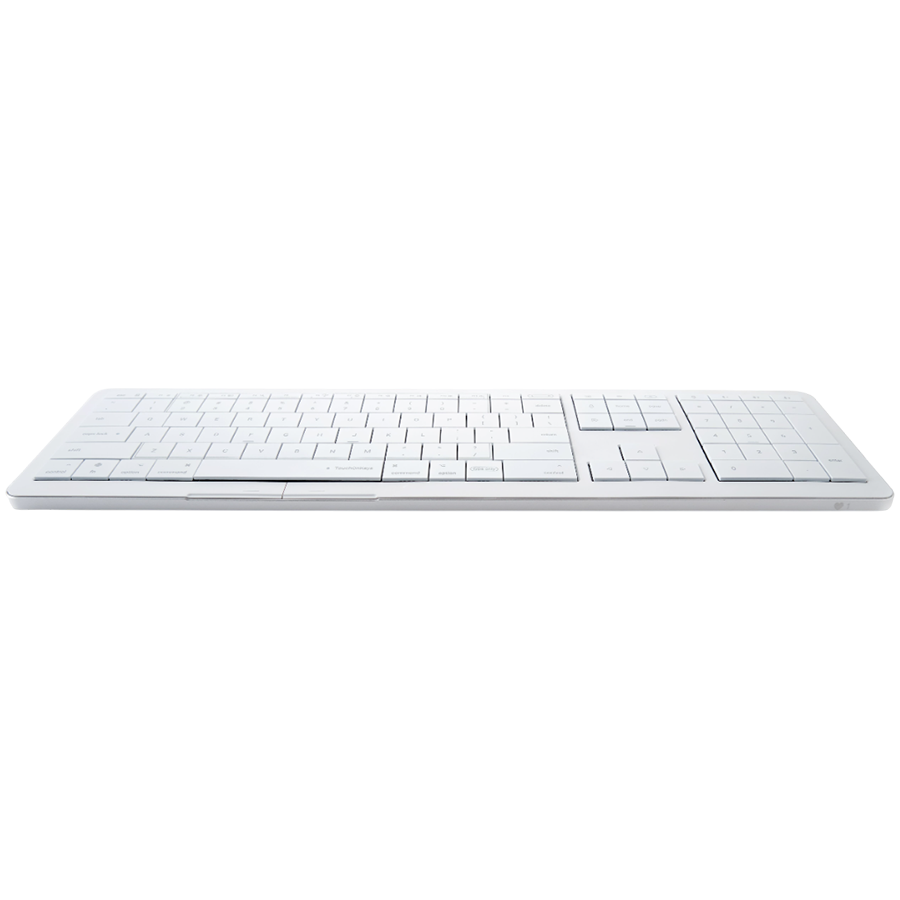 CLEVETURA CLVX 1 Touch-On-Keys AI Wireless Keyboard, ANSI US Mac layout, Scissor Switches, Aluminum Chassis, Interactive RGB, Mac/iPad/AppleTV/PC support