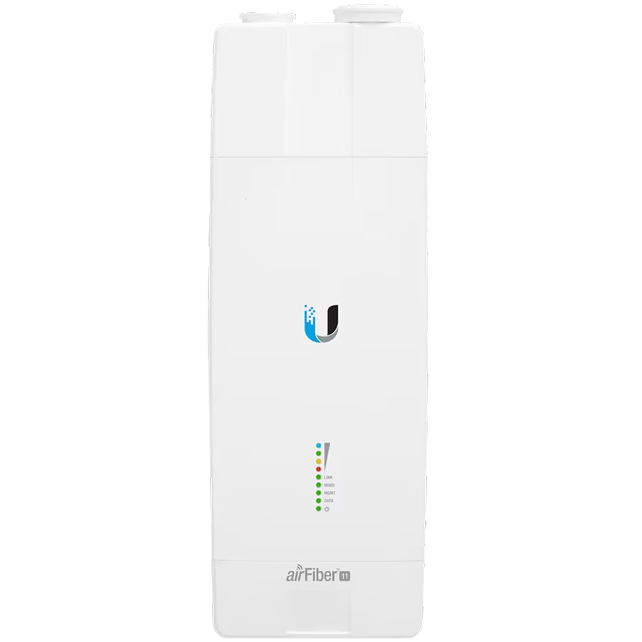 Ubiquiti AF-11-EU point-to-point radio system that operates at 11 GHz frequency.