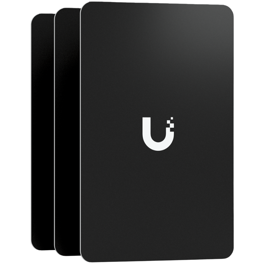 A pack of 10 highly-secure NFC cards used for access control within UniFi. Color - Black
