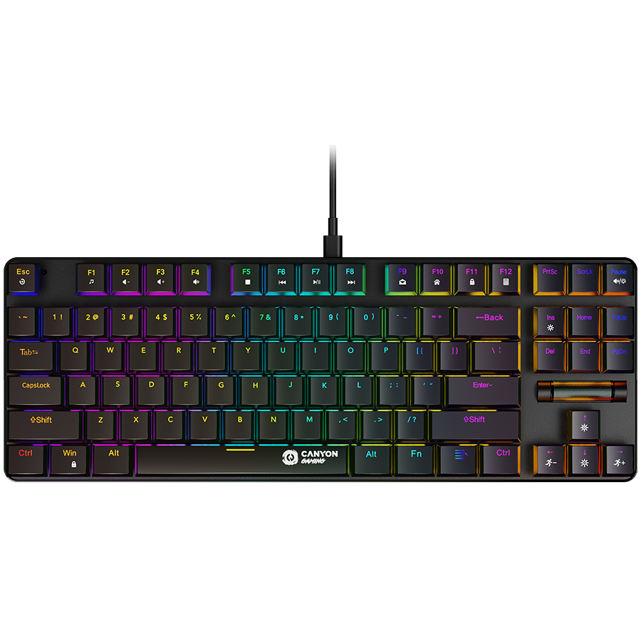 CANYON GAMING Cometstrike TKL GK-50 - gaming žična tipkovnica, črna - SLO gravura
