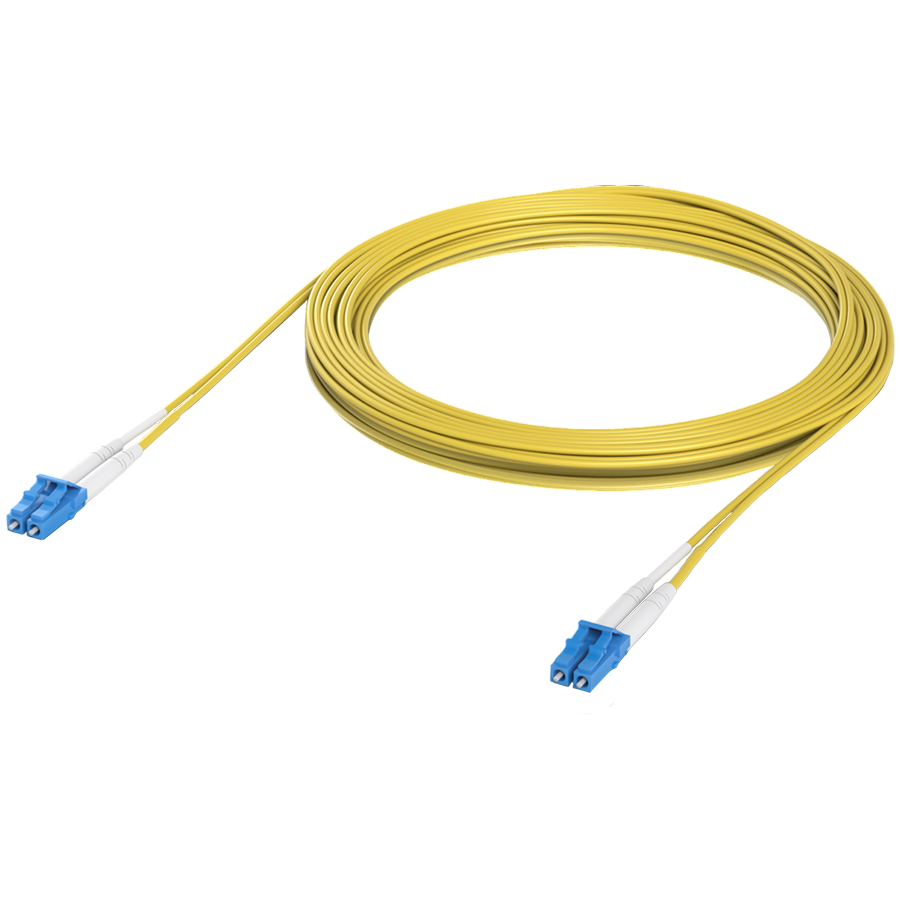 Ubiquiti UACC-OFC-S2-LULU-5M Lightweight fiber patch cable for up to 100G connections, OS2 single-mode fiber, Duplex LC UPC connectors, 5m