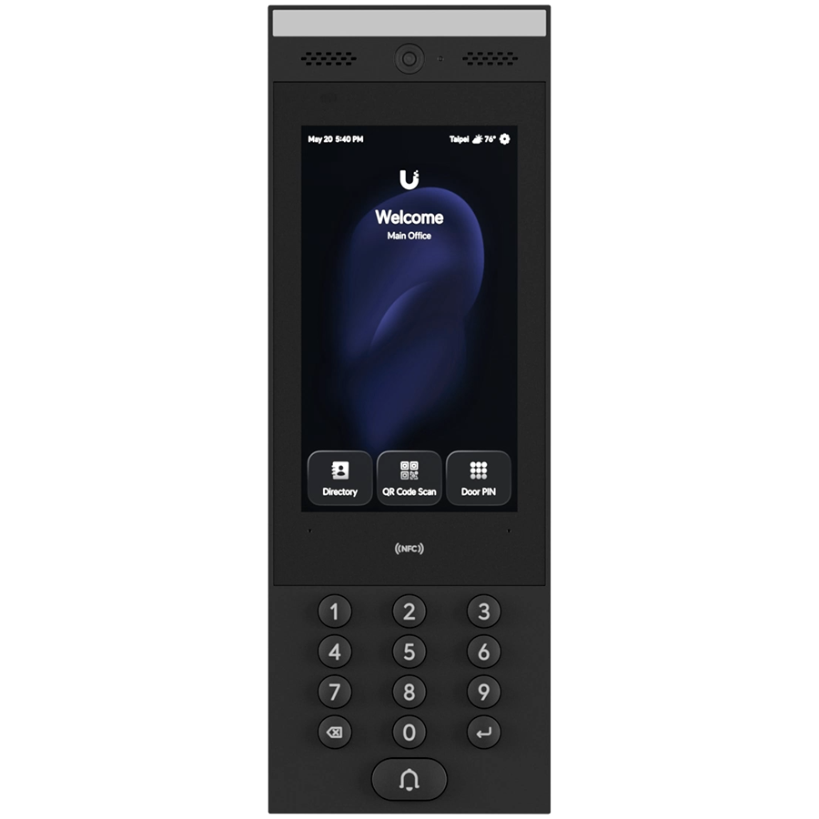 Ubiquity UA-G3-Intercom Indoor/outdoor intercom terminal for managing residential and commercial building entry requests with Touch Pass support