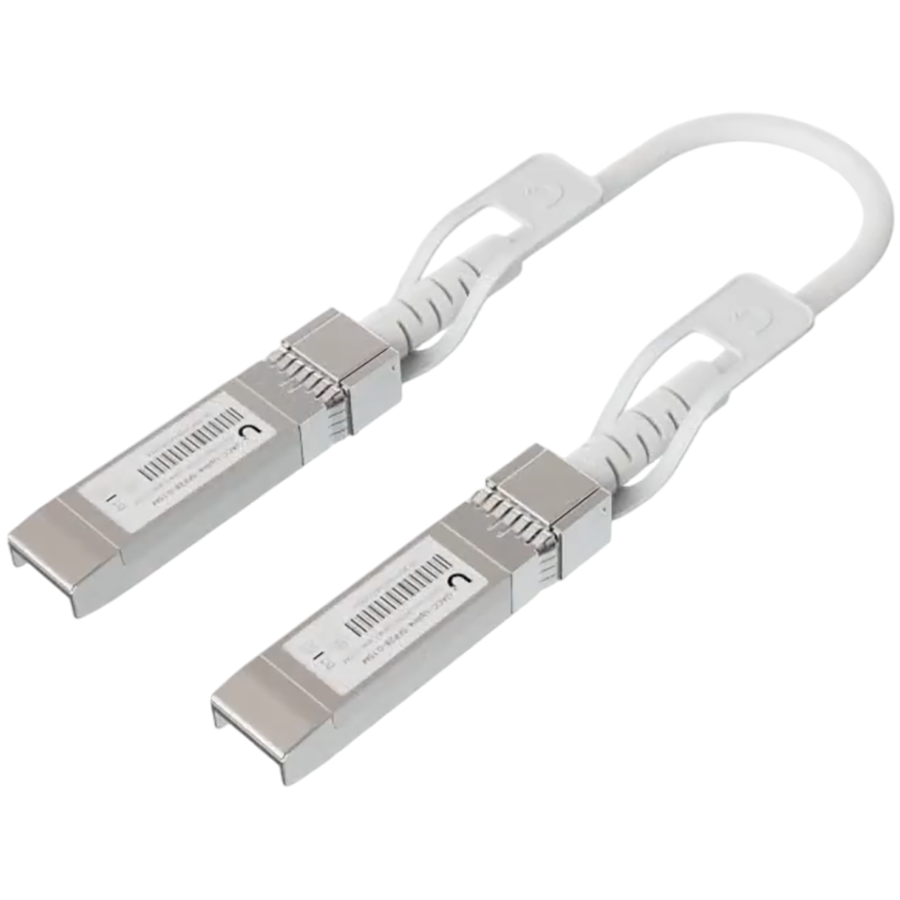 Ubiquiti UACC-Uplink-SFP28-0.15M Direct attach cable with auto link optimization for seamless 1G SFP, 10G SFP+, and 25G SFP28 interconnects between UniFi devices, Supported data rates: 25 / 10 / 1 Gbps