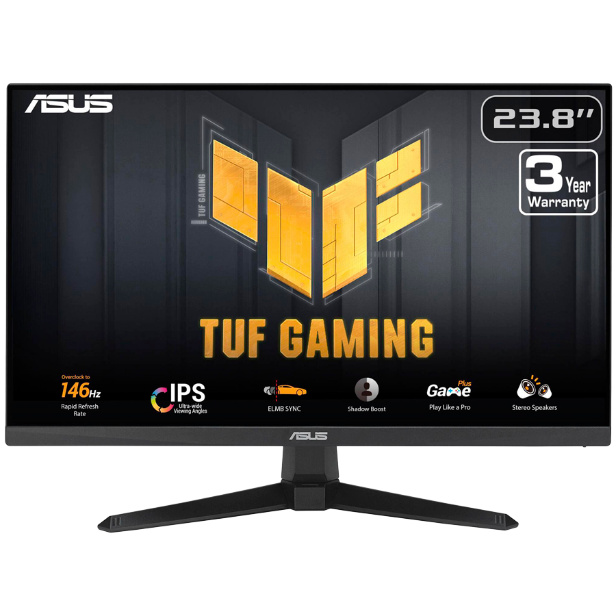 ASUS TUF Gaming VG249QE5A gaming monitor - 60.5cm (24"/23.8" vidno), FHD (1920x1080), IPS, 146Hz (OC), 1ms MPRT
