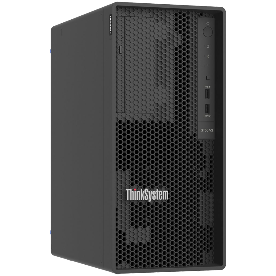 Lenovo ThinkSystem ST50 V3,Intel Xeon 6315P (4C 2.8GHz 55W),1x16GB TruDDR5 5600MHz (1Rx8) ECC UDIMM,SW RAID,1x500W Platinum,3yr warranty