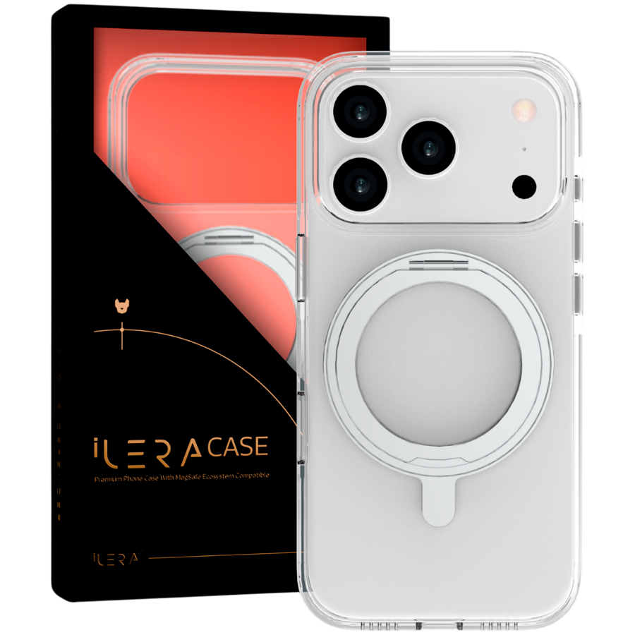 iLera MagStand Clear Case for iPhone 17 Pro Max