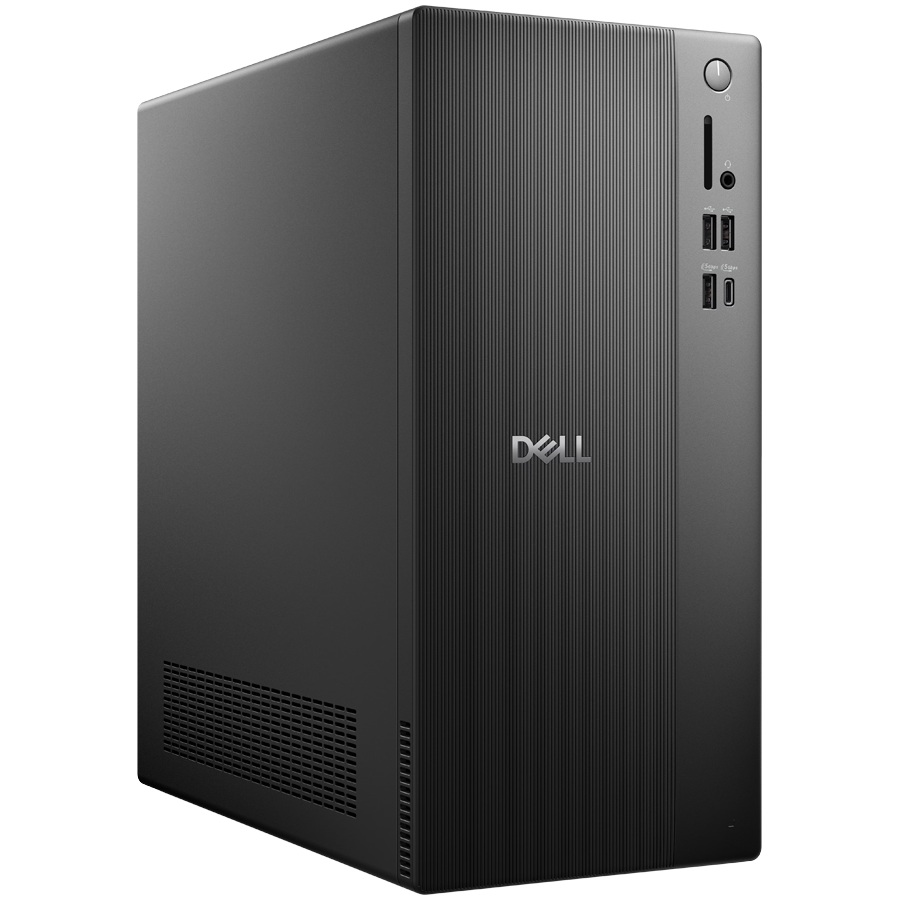 Dell Tower ECT1250, i5 14400, 8GB RAM DDR5, 512GB SSD PCIe M.2, WiFi 6+BT 5.3, Front: 1x USB C 3.2, 1x USB 3.2, 2x USB 2.0, SD Card, Back: 2x USB 3.2, 2x USB 2.0, HDMI, RJ45, No KB/Mouse, 180