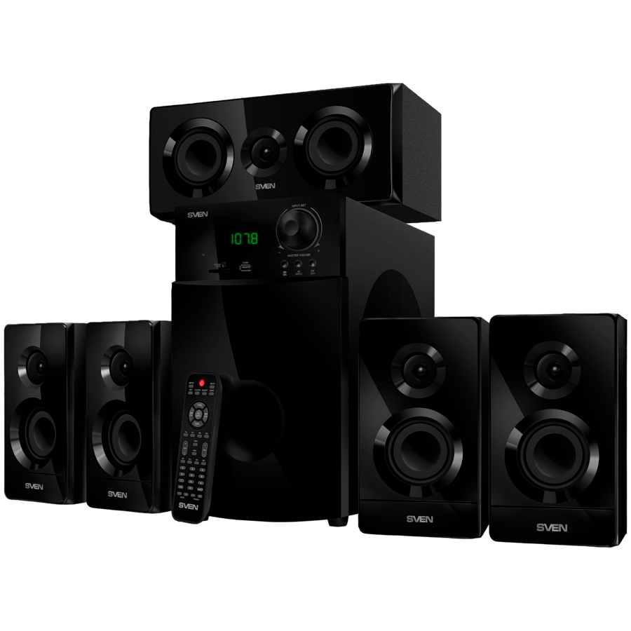 SVEN HT-210 Speakers, black (125W, Bluetooth