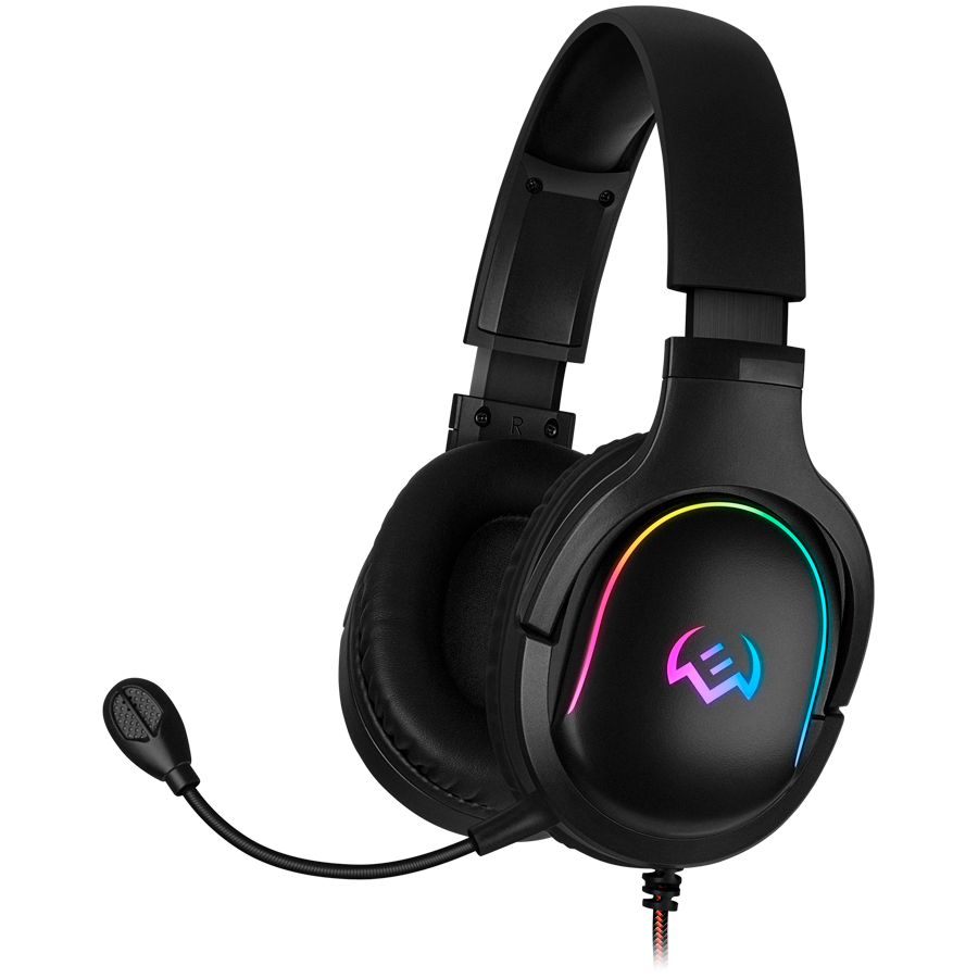 Gaming headphones with microphone SVEN AP-U910MV, black (USB, RGB, 7.1)