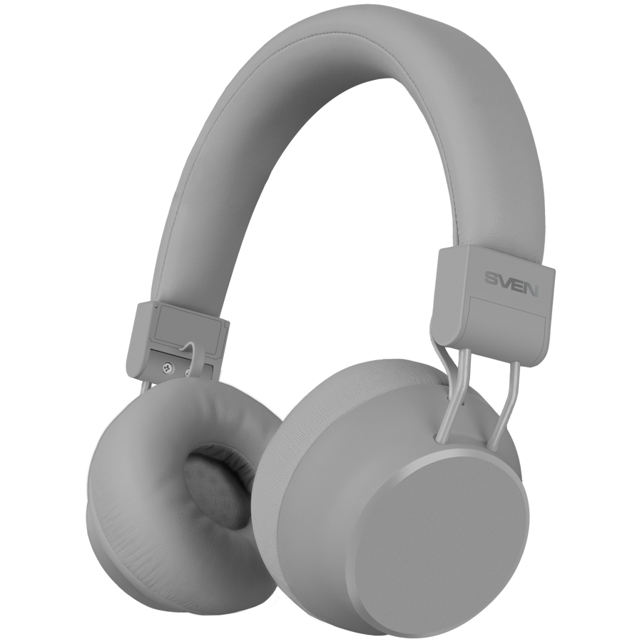 Wireless stereo headphones with microphone SVEN AP-B710MV, gray (Bluetooth, ANC, APP, 3 mics, 500mAh )
