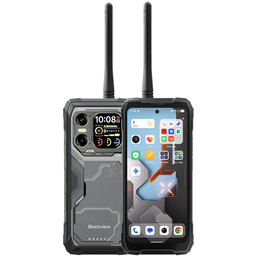 BLACKVIEW XPLORE 1 Walkie-talkie 22km 5G Rugged Phone 6.78-inch FHD 2460x1080 120Hz+2.01-inch 296x240 12+256GB MTK Dimensity 7050 octa-core 2.4Ghz Cam 50+64MP+20MP Night Vision 20000mAh NFC Gorilla Gl