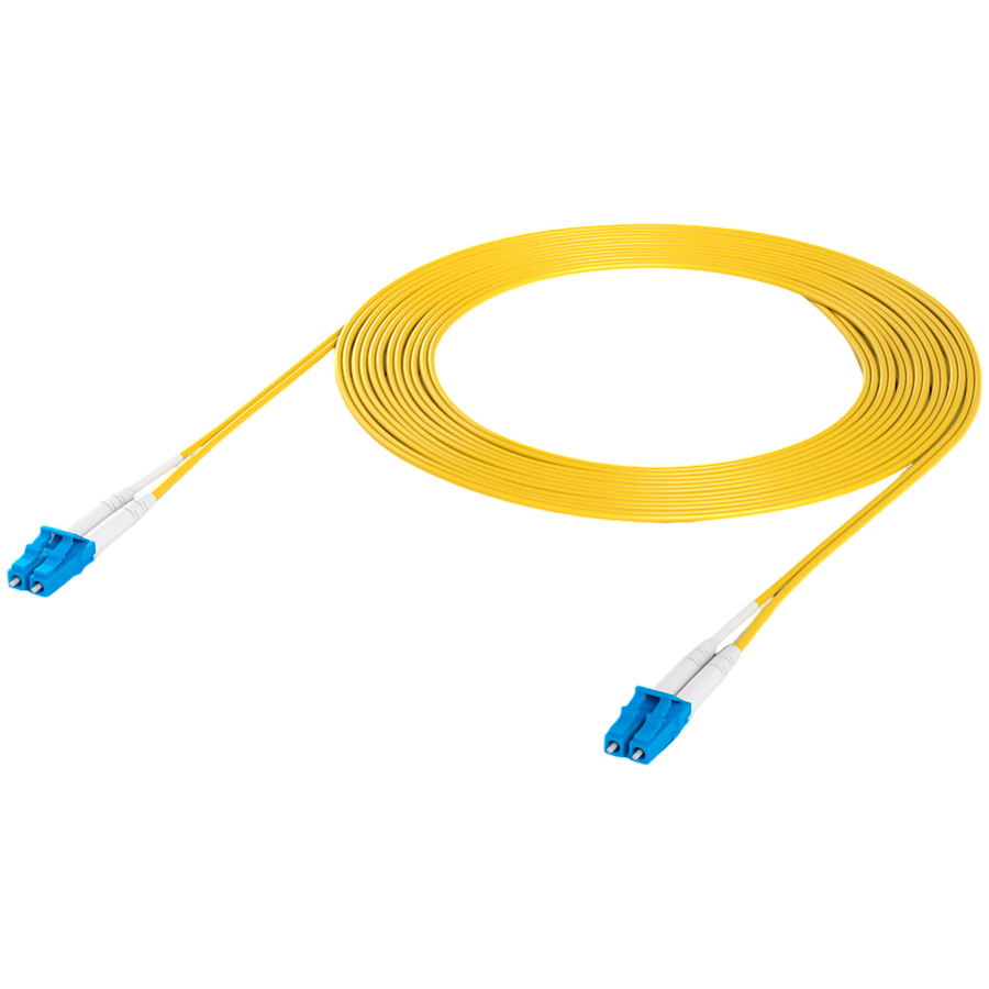 Ubiquiti UACC-OFC-S2-LULU-3M-50 OS2 Duplex LC UPC Fiber Patch Cable Lightweight fiber patch cable for up to 100G connections, 3m
