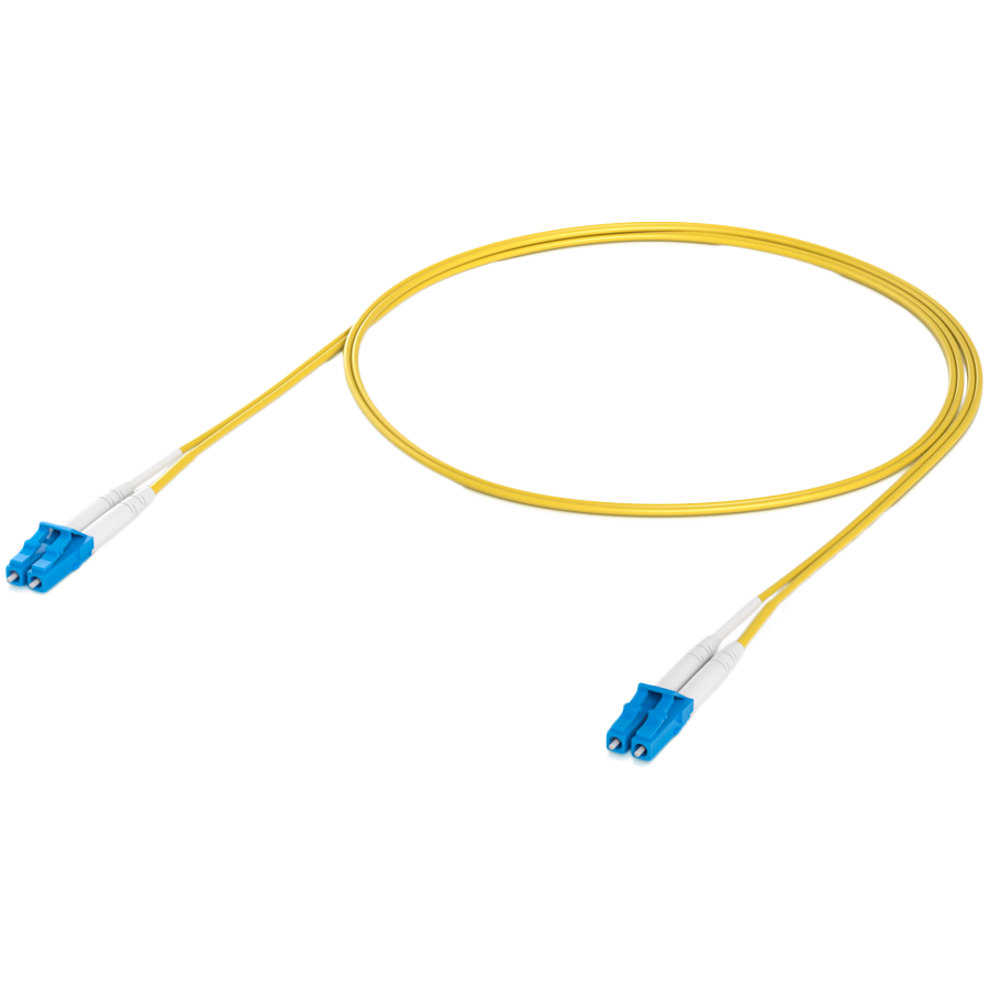 Ubiquiti UACC-OFC-S2-LULU-1M-50 OS2 Duplex LC UPC Fiber Patch Cable Lightweight fiber patch cable for up to 100G connections