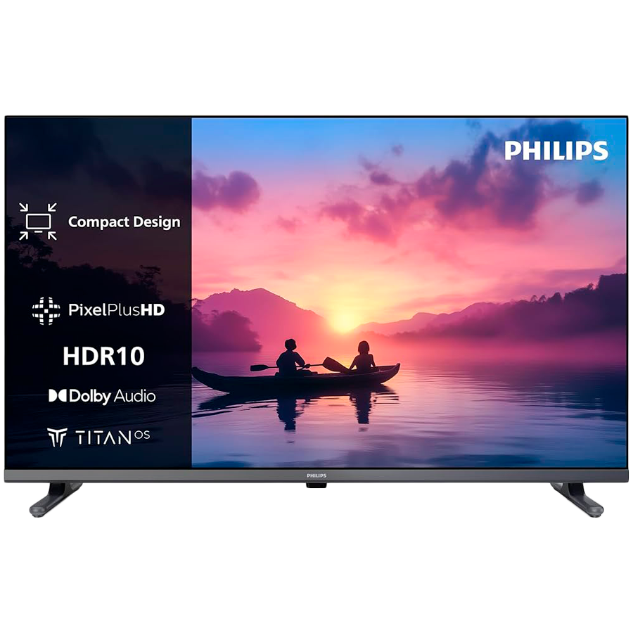 PHILIPS TV LED 32", HD, Smart TV, HDR10, DVB-T/T2/T2-HD/C/S/S2) Diagonal: 32" (80 cm)  Screen: LED HD TV 1366 x 768p