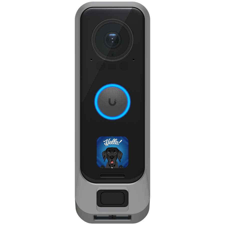 Silver customized encsing for UniFi Protect G4 Doorbell Pro