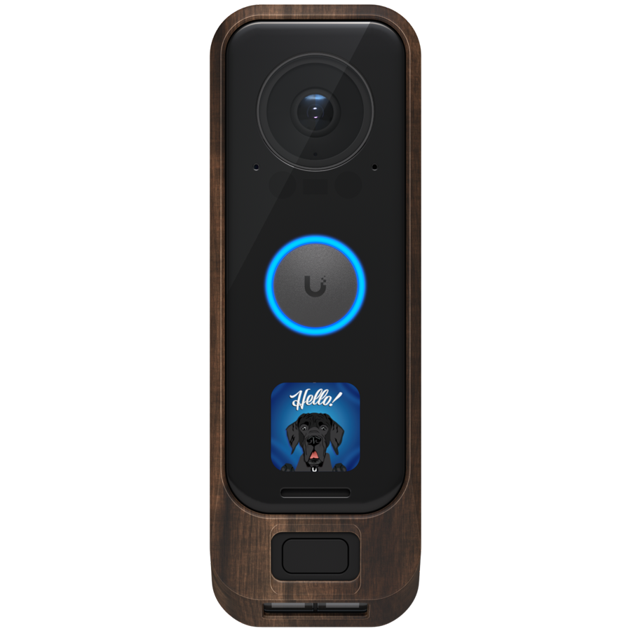 Wood customized encsing for UniFi Protect G4 Doorbell Pro