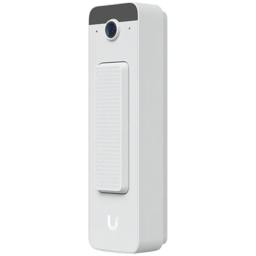 Ubiquiti Doorbell Lite – Compact PoE video doorbell with two-way audio and versatile mounting options, white.