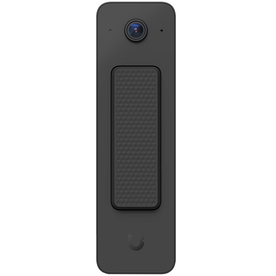 Ubiquiti Doorbell Lite - Compact PoE video doorbell with two-way audio and versatile mounting options, black.