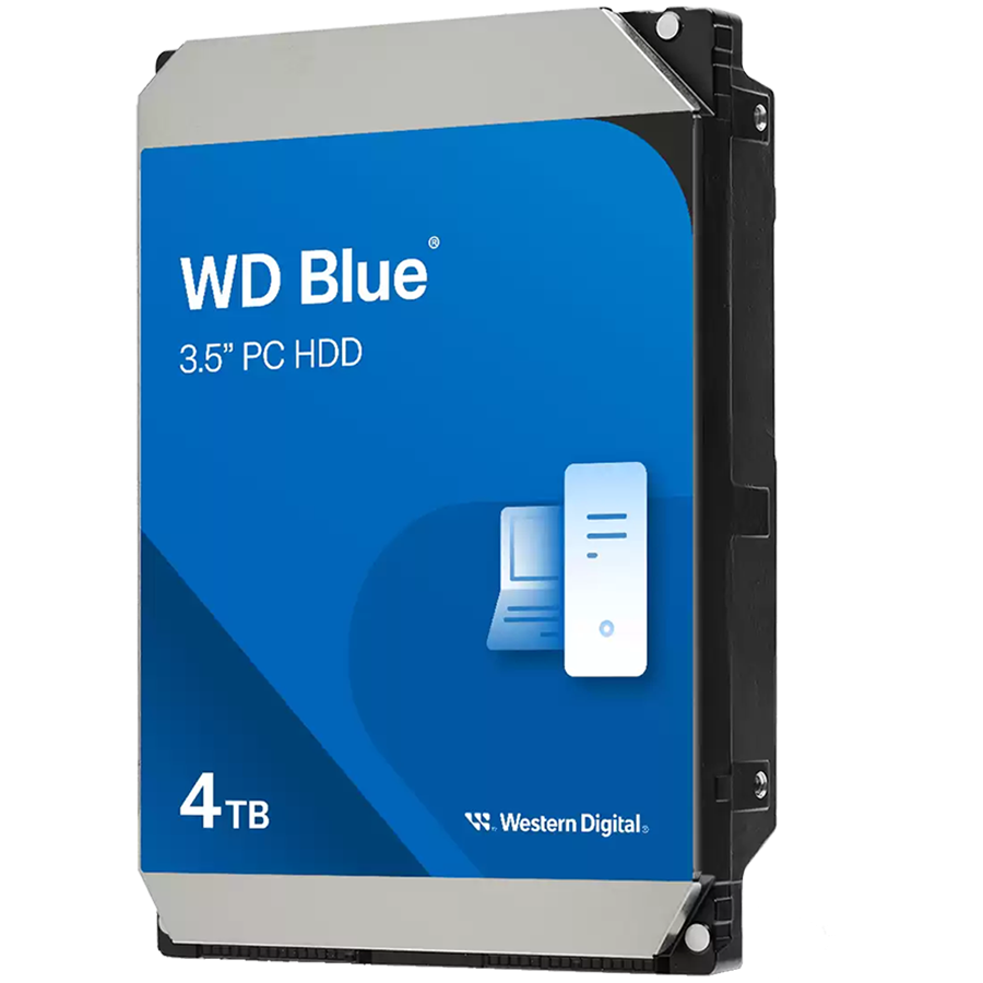 HDD Desktop WD Blue (3.5'', 4TB, 128MB, 5400 RPM, SATA 6 Gb/s)