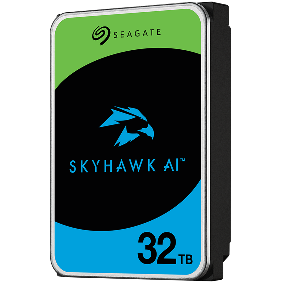 Hard disk uri - HDD Video Surveillance SEAGATE SkyHawk AI 32TB CMR, 3.5", 512MB, SATA, Rescue Services 3 ani, TBW: 550