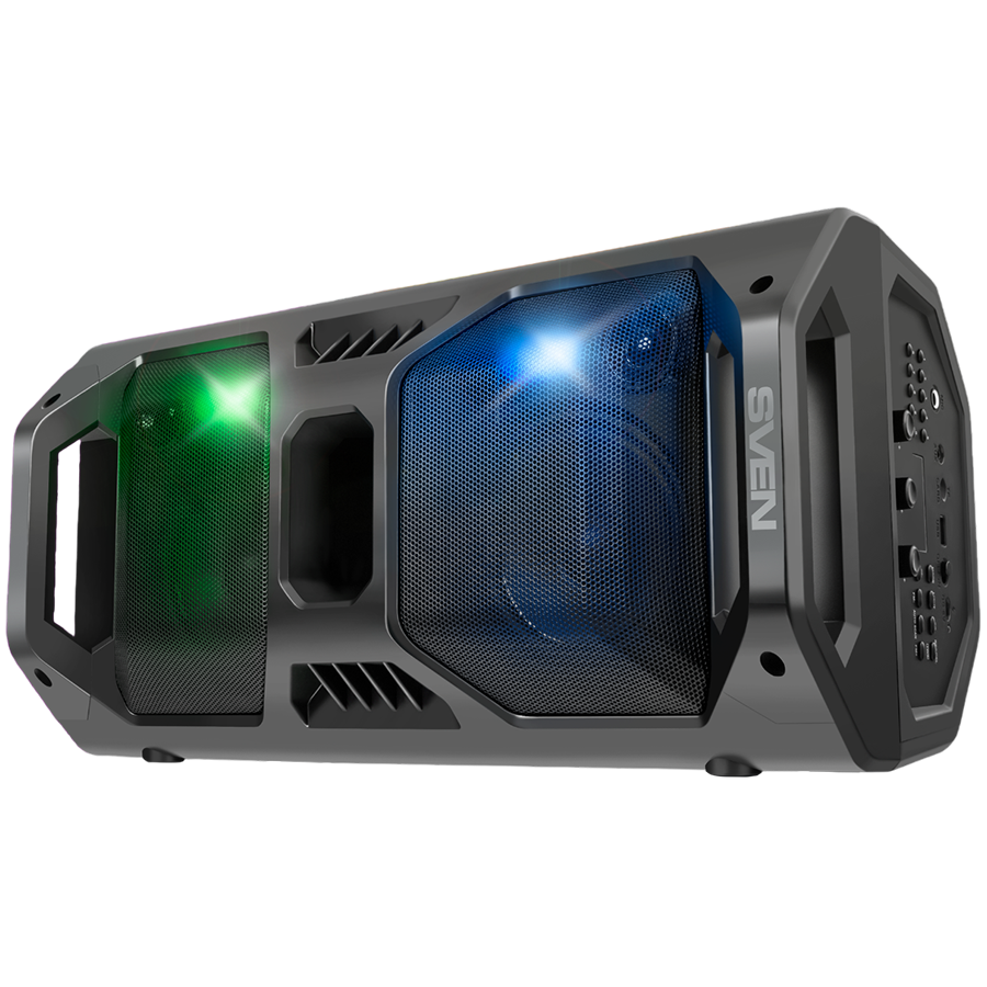 Speaker SVEN PS-600, black (50W, TWS, Bluetooth, FM, USB, microSD, LED-display, 4000mAh)