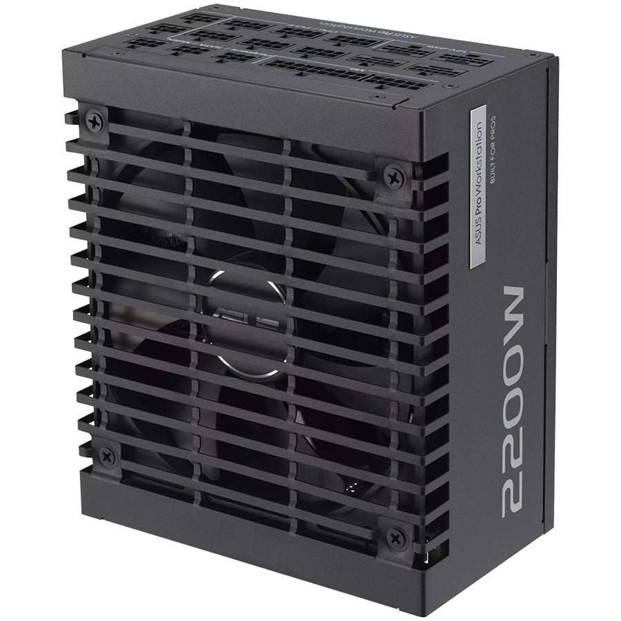ASUS Pro WS 2200W Platinum modularni napajalnik, ATX 3.1 kompatibilen, PCIe Gen 5.1, 80 PLUS Platinum, 10 let garancije