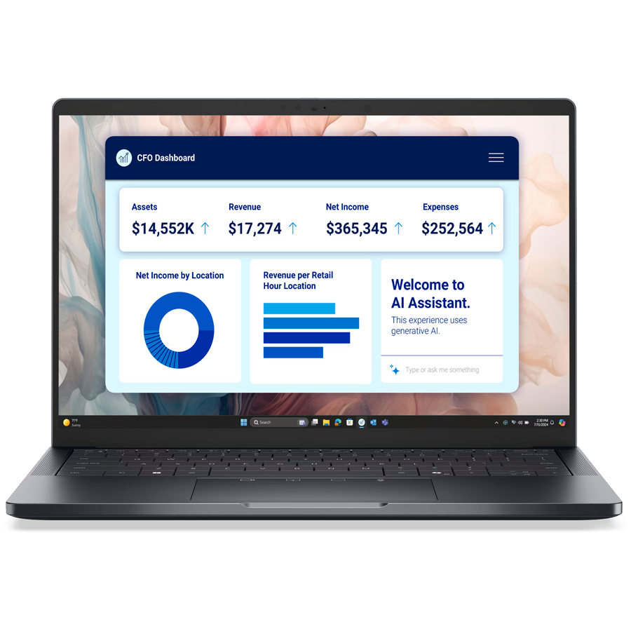 Dell Pro 14 Premium PA14250, Ultra 7 268V, 32GB, 512GB SSD Gen4, 14.0" FHD+, Arc, FgrPr, Cam - Mic, WLAN + BT, Eng Backlit Kb, 3 Cell, W11Pro, vPro, 3Yr