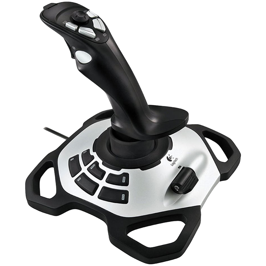 LOGITECH Extreme 3D Pro Joystick - SILVER/BLACK - USB